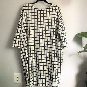 Free People Checker Shift Dress